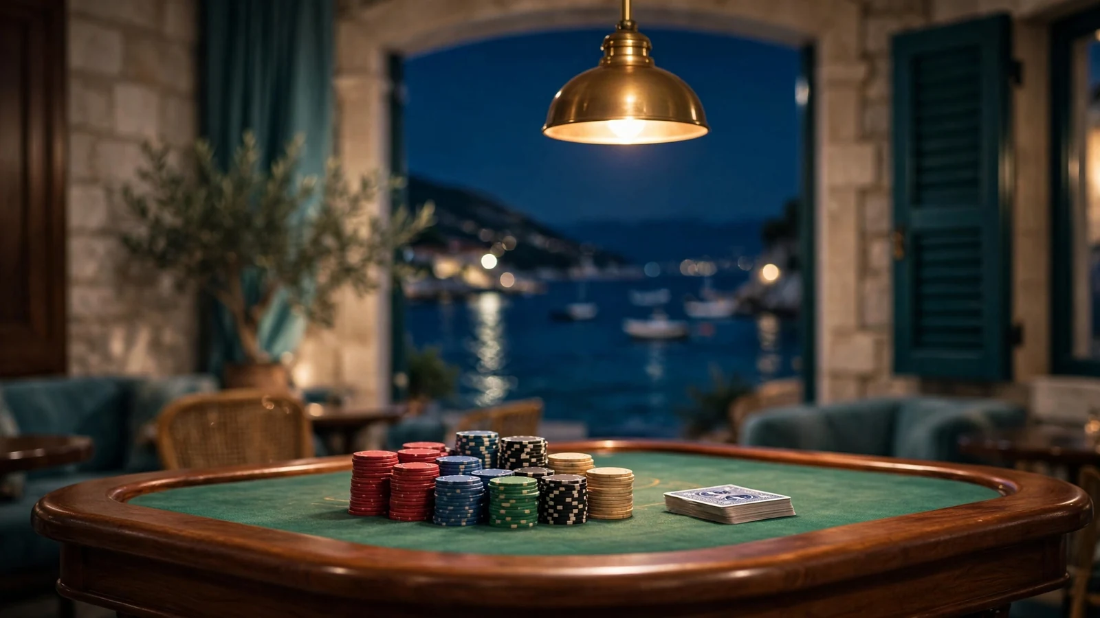 Stol za blackjack u hrvatskom casinu uz more